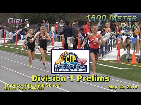 2018 TF - CIF-ss Prelims (D1) - 1600 (Girls, Heat 2 [of 3])