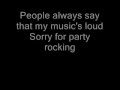 LMFAO - Sorry For Party Rocking - Lyrics