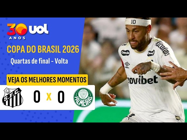 Neymar sente dor na coxa e é substituído no intervalo de Santos x Palmeiras - UOL 1 Neymar lesionado sendo substituído no jogo Santos x Palmeiras