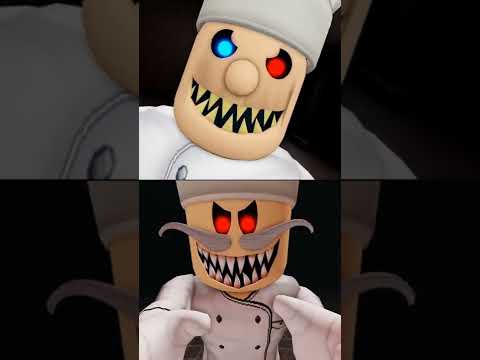 Escape Papa Pizza's Pizzeria! vs Mr Scary's Diner! Jumpscare #shorts