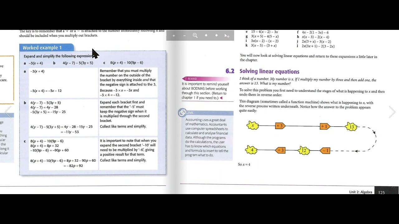 Cambridge Math IGCSE 10 - Lesson 6.1 - Further Expansions Of Brackets