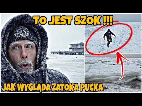 TO JEST SZOK !!! OGROMNA KRA LODOWA NA ZATOCE PUCKIEJ !!! JAK TO WYGLĄDA 
