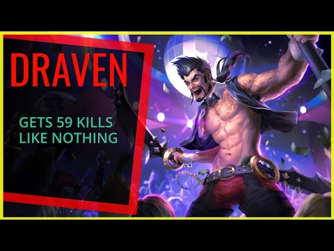 DRAVEN GETS 59 KILLS LIKE NOTHING!!! •GOLD ELO• Best Draven World - Vincent´s Draven