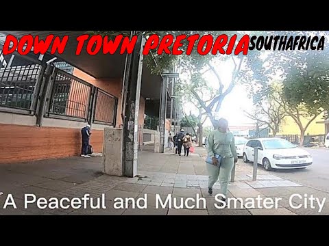 EXPLORING DOWNTOWN PRETORIA SOUTHAFRICA late EVENING (safe walk)