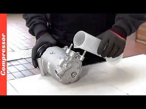 HOW TO Fill Car AC Compressor with Oil EN