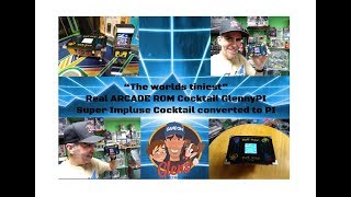 Worlds smallest working real Arcade ROM cocktail unit.