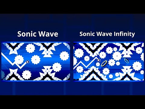 Sonic Wave layout vs Sonic Wave Infinity layout | Geometry Dash 2.2