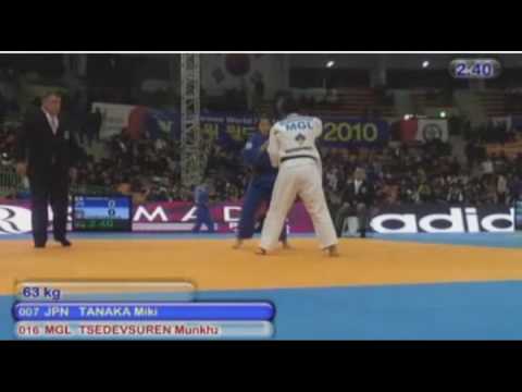 SUWON 2010 TANAKA (JPN) TSEDEVSUREN (MGL) -63 KG