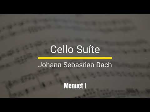 Sheet Music Menuet I Cello Suíte No 1 - Johann Sebastian Bach