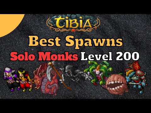 Where to hunt a Level 200 Monk  [Tibia Solo Monk]
