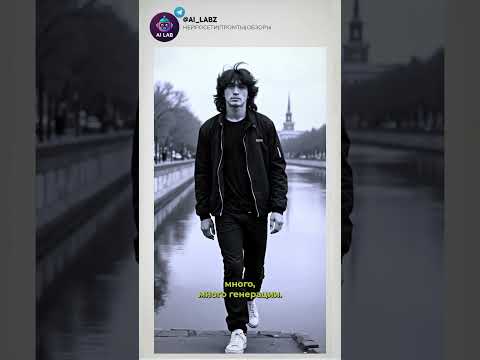 Создал клип для Виктора Цоя с помощью нейросетей.