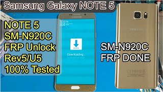 Samsung Note 5 FRP Bypass/Google Account Remove | SM-N920C FRP Bypass 7.0 U5 NO S voice Without Box