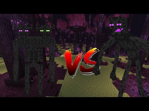 Minecraft mob battle 42- mutant enderman vs ender titan (re-upload)