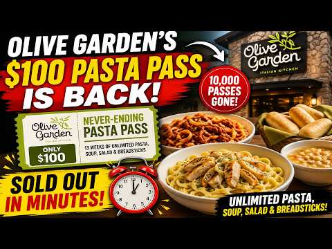 Olive Garden’s $100 Unlimited Pasta Pass SOLD OUT in Minutes | Here’s Why Everyone Wanted It