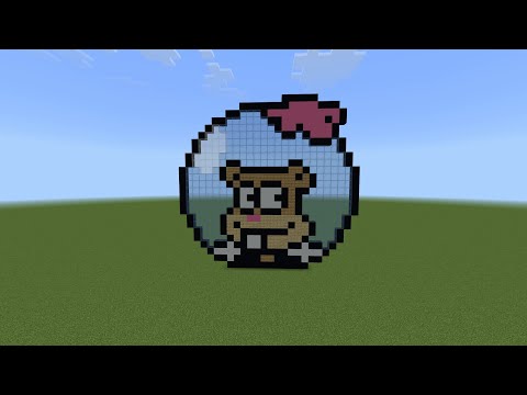 Minecraft Pixel Art Tutorial - Sandy Cheeks