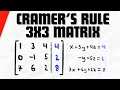 Cramer S Rule With 3x3 Matrix Linear Algebra Exercises