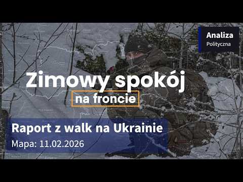 Wojna na Ukrainie Mapa 11.02.2026 - Zimowy spokój na froncie