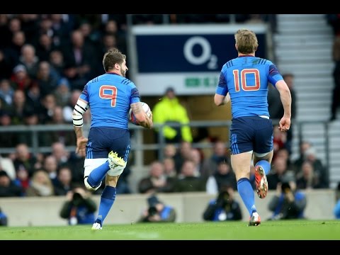 Super Sebastien Tillous-Borde Try, England v France, 21st March 2015