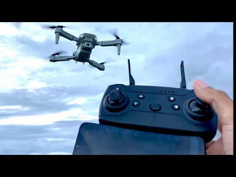 E88 drone  flying outdoor roll 360°  headless mode test  