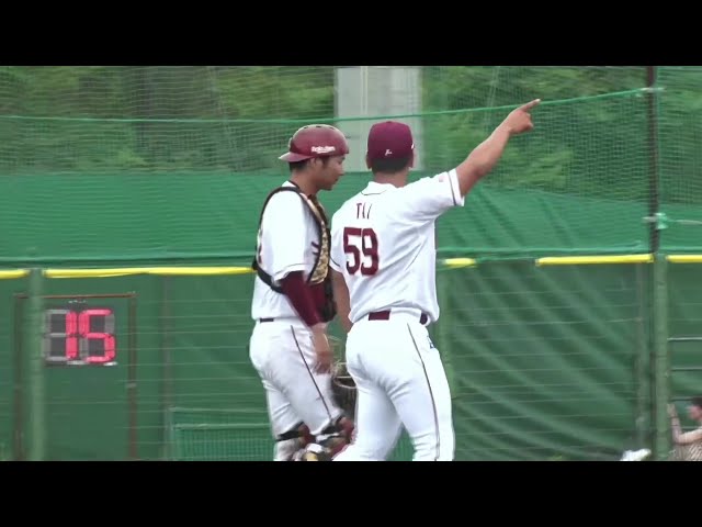 【ファーム】力強いストレート!! イーグルス・泰勝利 3者凡退で試合を締める!! 2025年7月17日 東北楽天ゴールデンイーグルス 対 横浜DeNAベイスターズ