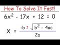 How To Solve Quadratic Equations Using The Quadratic Formula
