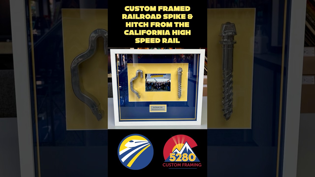 Custom Framed Hitch & Spike for California High Speed Rail Authority CEO Ian Choudri!