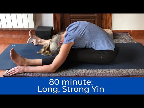 80 minute Yin Yoga class - Long, strong holds
