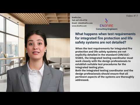 What happens when test requirements for integrated fire protection systems are not detailed?