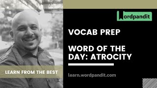 Atrocity Meaning | Synonyms | Antonyms | Sentences | Easy Trick || Vocab with Wordpandit