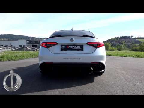Alfa Romeo Giulia Quadrifoglio type 952 with REMUS cat-back system