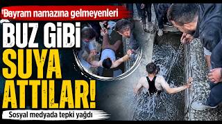 Bayram Namazına Gelmeyenleri Buz Gibi Suya Attılar
