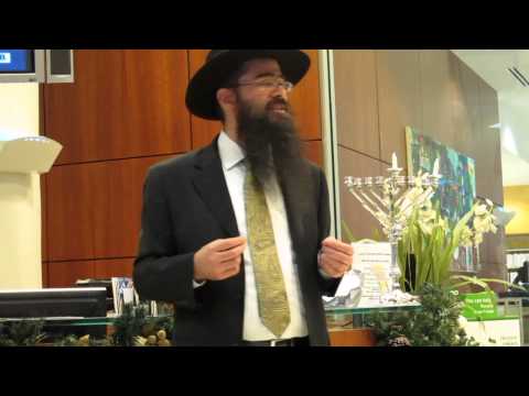 Rabbi Yisrael Baron's Chanukah Message at Menorah Lighting in City Hall 2013