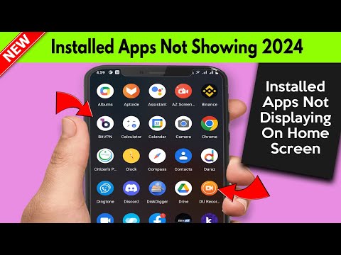 Apps installed but not displaying on the home screen || installed apps not showing on home screen