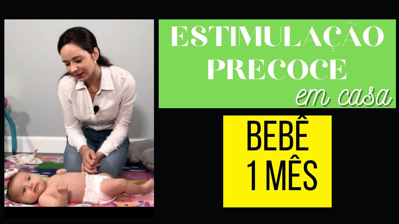Estimulando o bebê com 1 mês de vida!