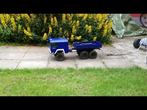 THW KAT 6x6 1/10 RC first test of power