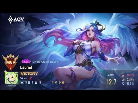 ULTIMATE TOME MODE - AOV GAMEPLAY - LAURIEL - DIVINE GRACE: REBIRTH