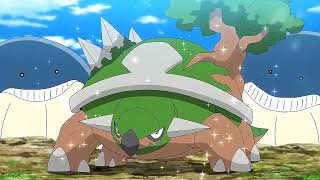 Ash Bring his Bayleef, Sirfetched, Kingler, Tortera & Heracross in Aim to be Pokemon master ep 7