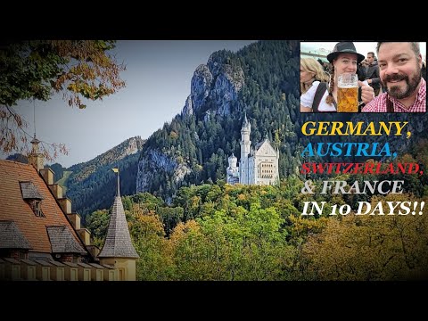 Travel through Germany, Austria, Switzerland, & France in ONLY 10 DAYS! | Trains Only | Oktoberfest!
