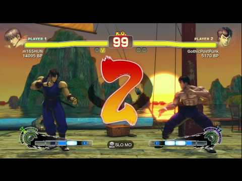 SSF4: m16SHUN (Guy) vs. GothicPostPunk (Fei Long)
