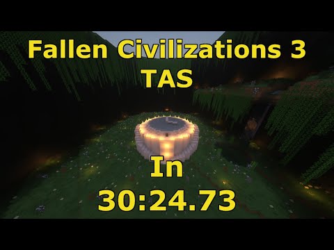 [Minecraft CTM] Fallen Civilizations 3 TAS in 30:24.73