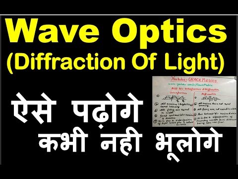 Wave Optics||Diffraction Of Light|| For NEET Aspirants ||Preparation Videos By CRACK MEDICO Video