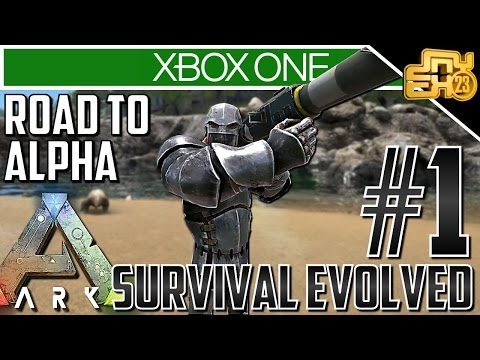 ARK XBOX PVP OFFICIAL SERVER - ROAD TO ALPHA TRIBE - EP 1