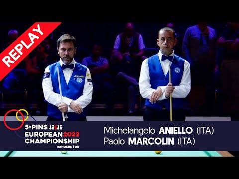 5-Pin European Championship Randers 2022 SemiFinal Aniello (ITA) vs Marcolin (ITA)