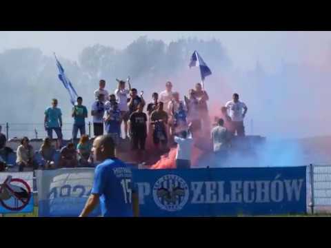 Sęp - Hutnik Huta Czechy: fragment oprawy Kibiców Sępa Żelechów