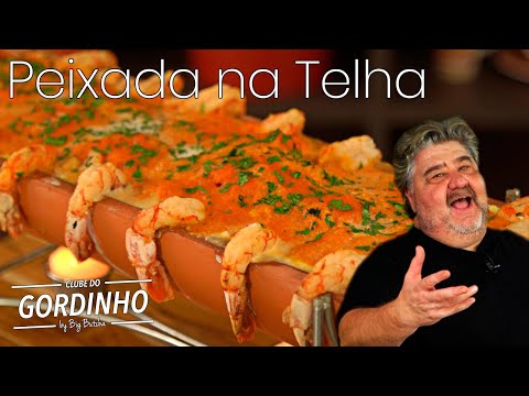 Receita PEIXADA NA TELHA - Clube Do Gordinho