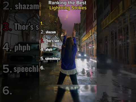 Ranking the Best Lightning Strikes🥶🌩#ranking #shorts