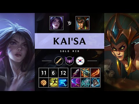 Kai'Sa Mid vs Cassiopeia - KR Master Patch 25.18