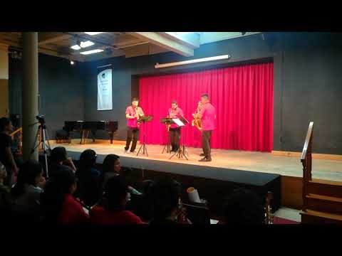 TRES HUAYNOS PANDILLEROS Para Cuarteto de Saxofones  Autor: D.R.  Adaptación: Benjamin Velazco Reyes