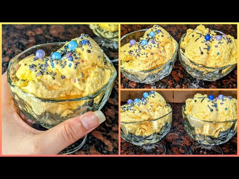 Mango Ice Cream Recipe | Ice Cream Recipe | Homemade Ice-cream Recipe | Lets Cook with Nazli