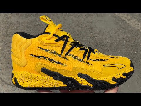 Puma MB.03 Porsche Yellow Black LaMelo Ball Basketball Shoes